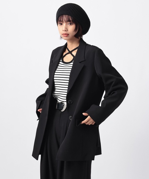 PAGEBOY（ページボーイ）の「イージーケア２WAYショルダージャケット（テーラードジャケット・レディース・ブラック/チャコールグレー/グレー系その他・SMALL/MEDIUM）」の9枚目の写真