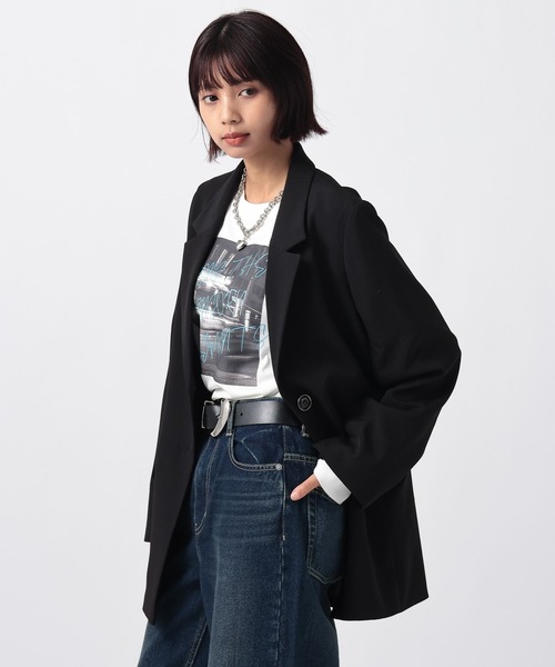 PAGEBOY（ページボーイ）の「イージーケア２WAYショルダージャケット（テーラードジャケット・レディース・ブラック/チャコールグレー/グレー系その他・SMALL/MEDIUM）」の15枚目の写真