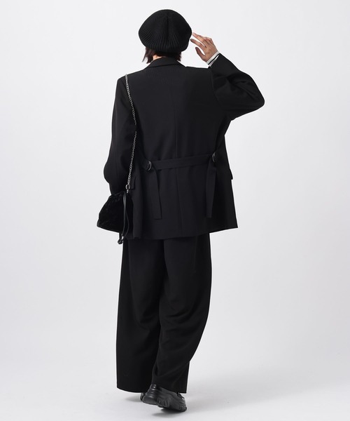 PAGEBOY（ページボーイ）の「イージーケア２WAYショルダージャケット（テーラードジャケット・レディース・ブラック/チャコールグレー/グレー系その他・SMALL/MEDIUM）」の6枚目の写真