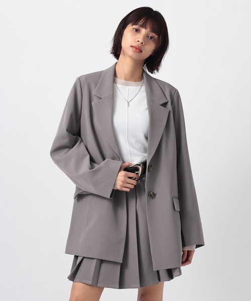 PAGEBOY（ページボーイ）の「イージーケア２WAYショルダージャケット（テーラードジャケット・レディース・ブラック/チャコールグレー/グレー系その他・SMALL/MEDIUM）」の20枚目の写真