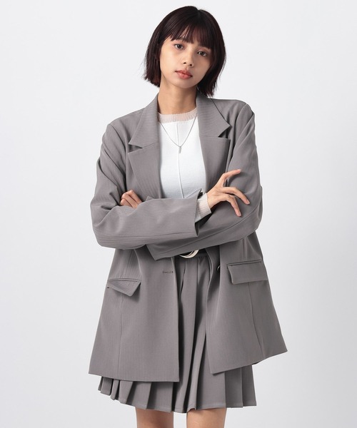 PAGEBOY（ページボーイ）の「イージーケア２WAYショルダージャケット（テーラードジャケット・レディース・ブラック/チャコールグレー/グレー系その他・SMALL/MEDIUM）」の21枚目の写真