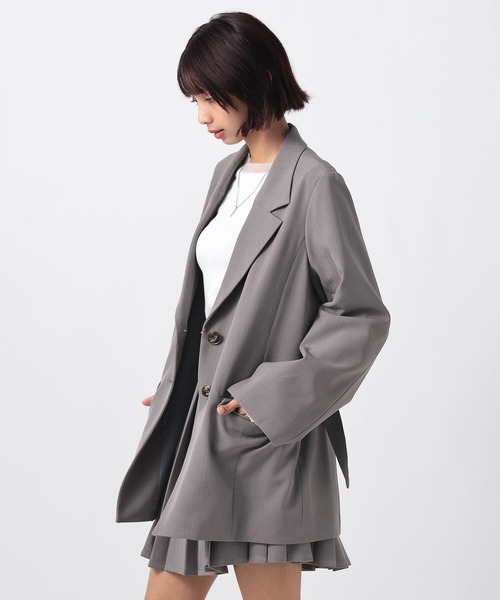 PAGEBOY（ページボーイ）の「イージーケア２WAYショルダージャケット（テーラードジャケット・レディース・ブラック/チャコールグレー/グレー系その他・SMALL/MEDIUM）」の22枚目の写真