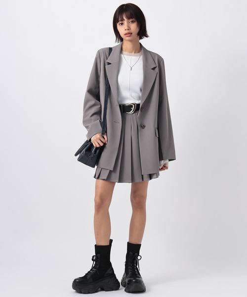 PAGEBOY（ページボーイ）の「イージーケア２WAYショルダージャケット（テーラードジャケット・レディース・ブラック/チャコールグレー/グレー系その他・SMALL/MEDIUM）」の16枚目の写真