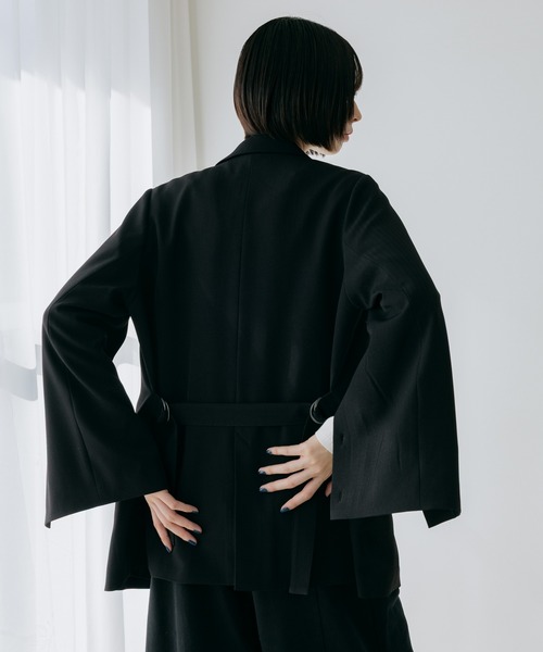 PAGEBOY イージーケア2WAYショルダージャケット　M ブラック セール】【セットアップ対応】イージーケア2WAYショルダージャケット
