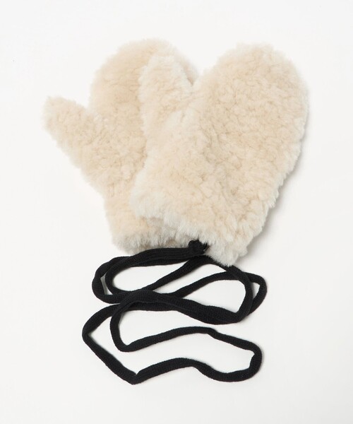 BEAUTY&YOUTH UNITED ARROWS(ビューティーアンドユースユナイテッドアローズ)の「ストリング ボア ミトン(手袋・レディース・モカ/イエロー/オフホワイト・FREE)」の19枚目の写真