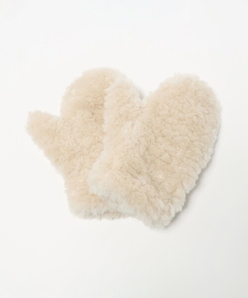 BEAUTY&YOUTH UNITED ARROWS(ビューティーアンドユースユナイテッドアローズ)の「ストリング ボア ミトン(手袋・レディース・モカ/イエロー/オフホワイト・FREE)」の18枚目の写真