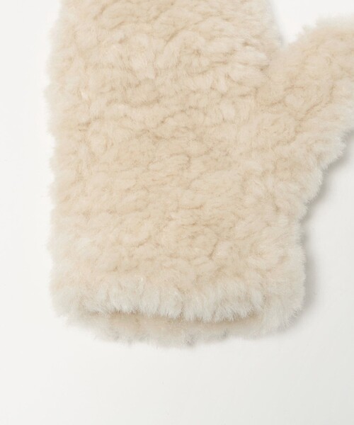 BEAUTY&YOUTH UNITED ARROWS(ビューティーアンドユースユナイテッドアローズ)の「ストリング ボア ミトン(手袋・レディース・モカ/イエロー/オフホワイト・FREE)」の14枚目の写真