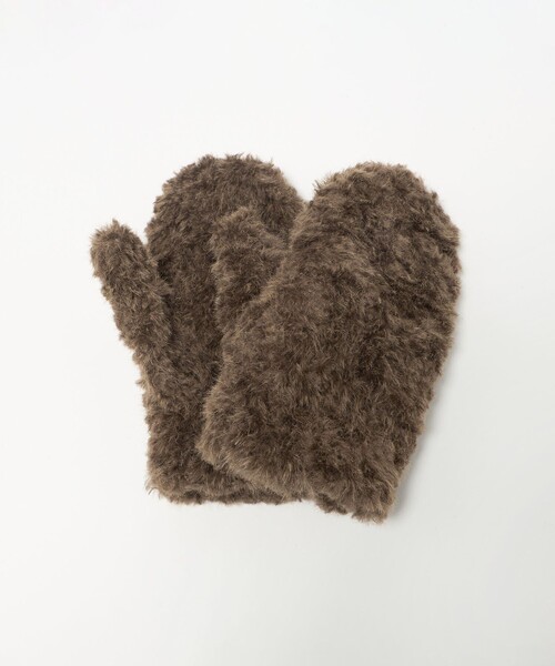 BEAUTY&YOUTH UNITED ARROWS(ビューティーアンドユースユナイテッドアローズ)の「ストリング ボア ミトン(手袋・レディース・モカ/イエロー/オフホワイト・FREE)」の11枚目の写真