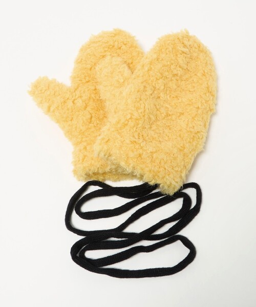 BEAUTY&YOUTH UNITED ARROWS(ビューティーアンドユースユナイテッドアローズ)の「ストリング ボア ミトン(手袋・レディース・モカ/イエロー/オフホワイト・FREE)」の8枚目の写真