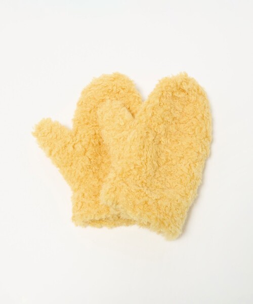 BEAUTY&YOUTH UNITED ARROWS(ビューティーアンドユースユナイテッドアローズ)の「ストリング ボア ミトン(手袋・レディース・モカ/イエロー/オフホワイト・FREE)」の7枚目の写真
