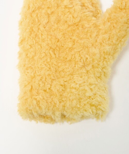 BEAUTY&YOUTH UNITED ARROWS(ビューティーアンドユースユナイテッドアローズ)の「ストリング ボア ミトン(手袋・レディース・モカ/イエロー/オフホワイト・FREE)」の6枚目の写真