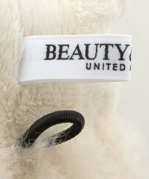 BEAUTY&YOUTH UNITED ARROWS(ビューティーアンドユースユナイテッドアローズ)の「ストリング ボア ミトン(手袋・レディース・モカ/イエロー/オフホワイト・FREE)」の4枚目の写真