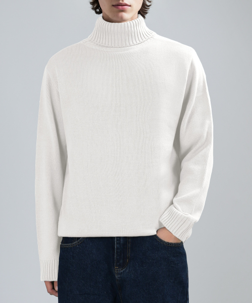 BALANCE T-NECK KNIT (кремовый)
