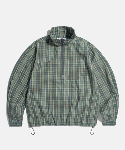 ESPIONAGE（エスピオナジ）の「Half Zip Anorak Shirt Green Check（シャツ/ブラウス・メンズ・その他・MEDIUM/LARGE/X-LARGE）」の2枚目の写真