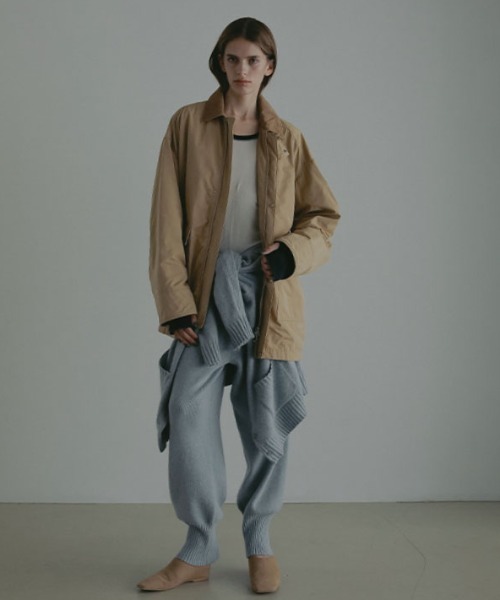 ETRE TOKYO（エトレトウキョウ）の「コンビネックワークブルゾン（ブルゾン・レディース・ブラック/カーキ/ベージュ・S/M）」の9枚目の写真