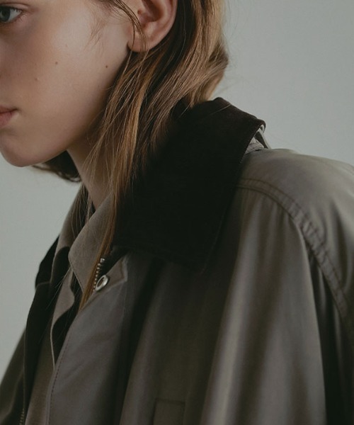 ETRE TOKYO（エトレトウキョウ）の「コンビネックワークブルゾン（ブルゾン・レディース・ブラック/カーキ/ベージュ・S/M）」の6枚目の写真