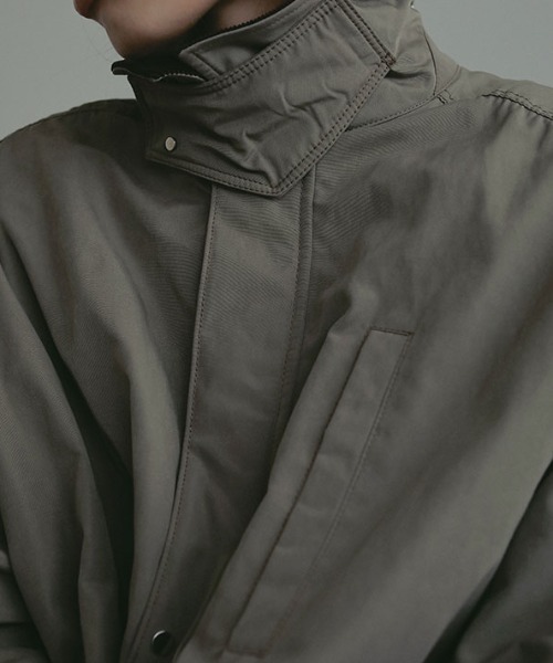ETRE TOKYO（エトレトウキョウ）の「コンビネックワークブルゾン（ブルゾン・レディース・ブラック/カーキ/ベージュ・S/M）」の7枚目の写真
