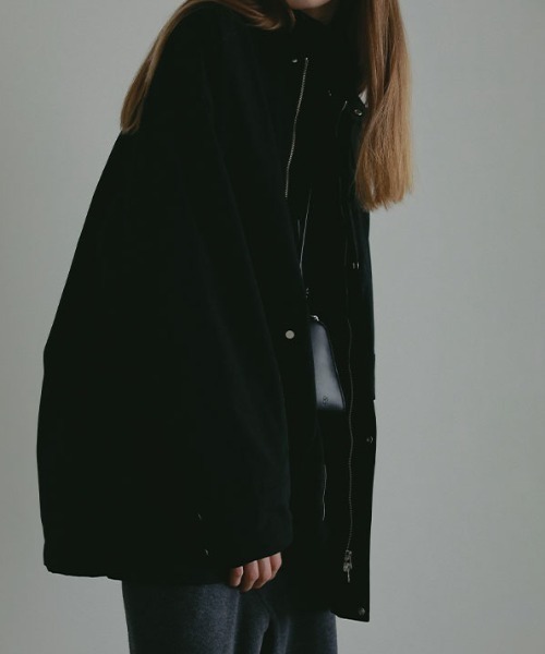 ETRE TOKYO（エトレトウキョウ）の「コンビネックワークブルゾン（ブルゾン・レディース・ブラック/カーキ/ベージュ・S/M）」の14枚目の写真