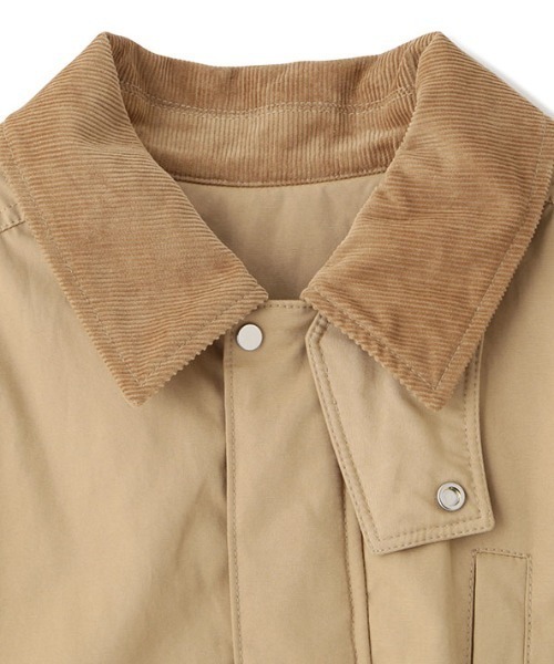 ETRE TOKYO（エトレトウキョウ）の「コンビネックワークブルゾン（ブルゾン・レディース・ブラック/カーキ/ベージュ・S/M）」の21枚目の写真