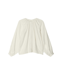 Laurina Shirring Blouse _ Ivory