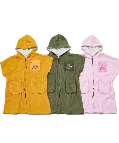 NAKED SURF CLUB(ネイキッドサーフクラブ)の「タオルドライジップアップポンチョ For KIDS (カーキ)(パーカー・レディース・その他・1/2)」の8枚目の写真