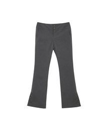 HETIT（ヘティ）の「ボタンダウンスリムパンツ（グレー）（スラックス・レディース）」