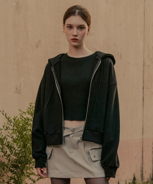 Vintee로g — футболка‑джип‑апп Black vintage logo print