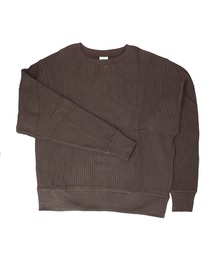 JEMORGAN ビッグワッフル BIGSIZEクルーネックL S
