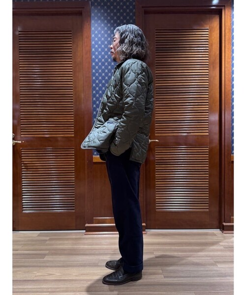 BROOKS BROTHERS（ブルックスブラザーズ）の「Brooks Brothers×LAVENHAM　デンハム　キルティングジャケット　Made in UK（その他アウター・メンズ・オリーブ/ダークネイビー・SMALL/MEDIUM/LARGE）」の5枚目の写真