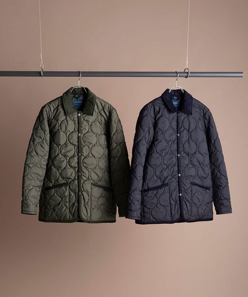 BROOKS BROTHERS（ブルックスブラザーズ）の「Brooks Brothers×LAVENHAM　デンハム　キルティングジャケット　Made in UK（その他アウター・メンズ・オリーブ/ダークネイビー・SMALL/MEDIUM/LARGE）」の13枚目の写真