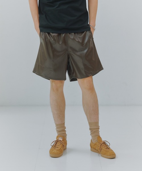 MILITARY(ミリタリー)の「【SETUP7】PU Urban Baggy Shorts / PUアーバンバギーショーツ(その他パンツ・メンズ・ブラック/グレー/ブラウン・M/L)」の6枚目の写真