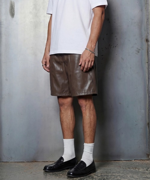 MILITARY(ミリタリー)の「【SETUP7】PU Urban Baggy Shorts / PUアーバンバギーショーツ(その他パンツ・メンズ・ブラック/グレー/ブラウン・M/L)」の20枚目の写真