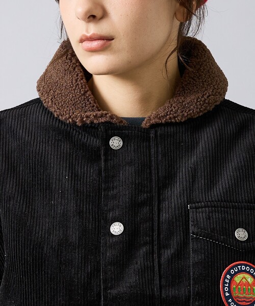 POLeR（ポーラー）の「【POLER/ポーラー】CORDUROY BOA JK/コーデュロイ/ボア/ユニセックス【WEB限定】（ブルゾン・メンズ・ブラック/ブラウン・M）」の8枚目の写真