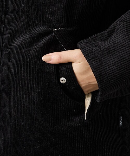 POLeR（ポーラー）の「【POLER/ポーラー】CORDUROY BOA JK/コーデュロイ/ボア/ユニセックス【WEB限定】（ブルゾン・メンズ・ブラック/ブラウン・M）」の10枚目の写真