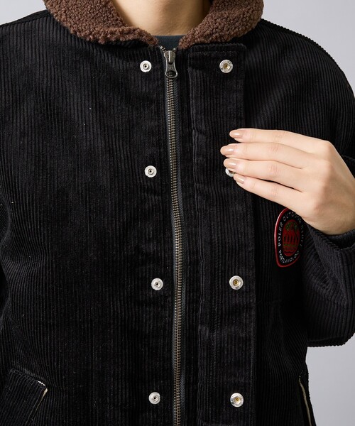 POLeR（ポーラー）の「【POLER/ポーラー】CORDUROY BOA JK/コーデュロイ/ボア/ユニセックス【WEB限定】（ブルゾン・メンズ・ブラック/ブラウン・M）」の13枚目の写真