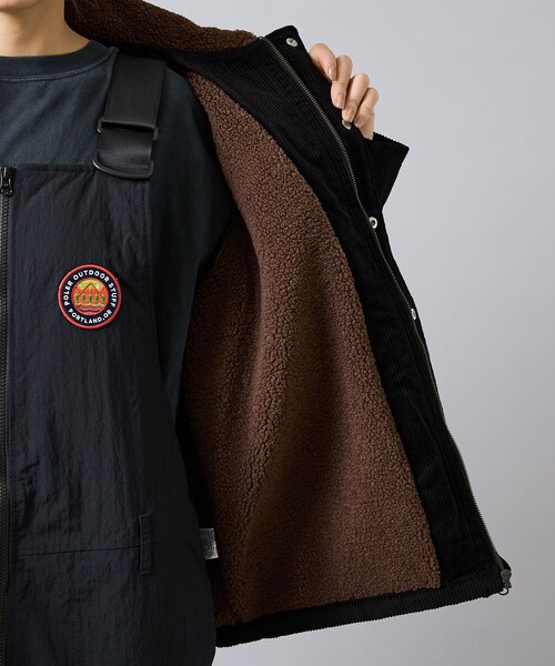 POLeR（ポーラー）の「【POLER/ポーラー】CORDUROY BOA JK/コーデュロイ/ボア/ユニセックス【WEB限定】（ブルゾン・メンズ・ブラック/ブラウン・M）」の14枚目の写真