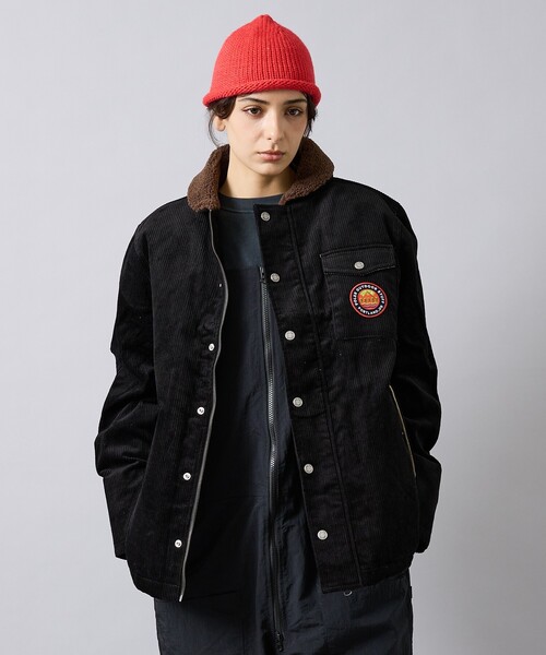 POLeR（ポーラー）の「【POLER/ポーラー】CORDUROY BOA JK/コーデュロイ/ボア/ユニセックス【WEB限定】（ブルゾン・メンズ・ブラック/ブラウン・M）」の17枚目の写真