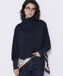 COMME CA Wardrobe | ソフトストレッチダンボールニット ボトルネックプルオーバー(Tシャツ/カットソー)