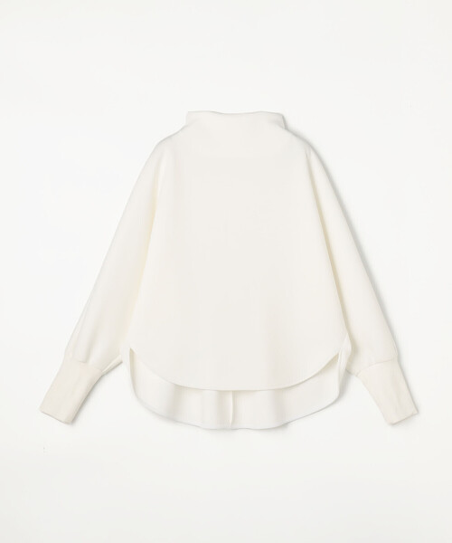 COMME CA Wardrobe（コムサワードローブ）の「ソフトストレッチダンボールニット ボトルネックプルオーバー（Tシャツ/カットソー・レディース・ネイビー/サックスブルー/ホワイト・FREE）」の6枚目の写真