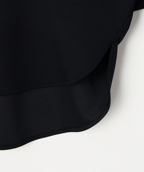 COMME CA Wardrobe（コムサワードローブ）の「ソフトストレッチダンボールニット ボトルネックプルオーバー（Tシャツ/カットソー・レディース・ネイビー/サックスブルー/ホワイト・FREE）」の11枚目の写真