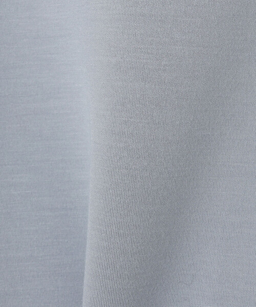 COMME CA Wardrobe（コムサワードローブ）の「ソフトストレッチダンボールニット ボトルネックプルオーバー（Tシャツ/カットソー・レディース・ネイビー/サックスブルー/ホワイト・FREE）」の14枚目の写真