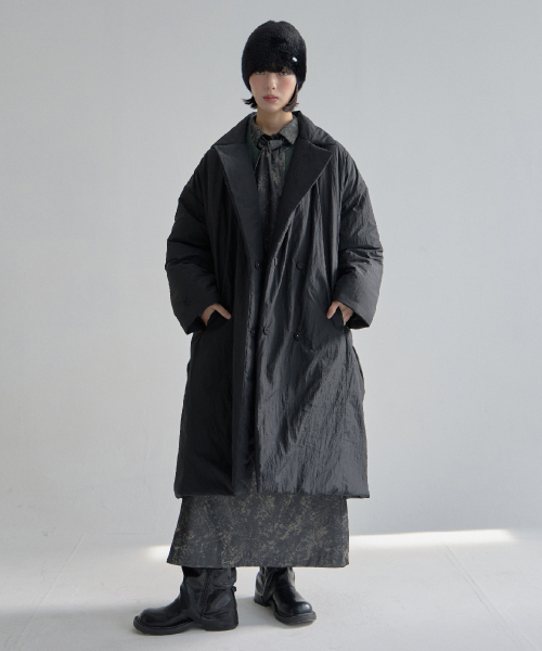 MOIREMOA(モアレモア)の「Warm Padding Coat-Black(ダウンジャケット/コート・レディース・その他・FREE)」の1枚目の写真