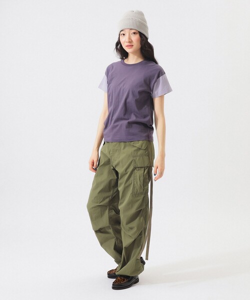 BEAMS BOY（ビームスボーイ）の「ナイロン ポプリン ミリタリー パンツ（カーゴパンツ・レディース・オリーブ/ネイビー・0/1/2）」の16枚目の写真