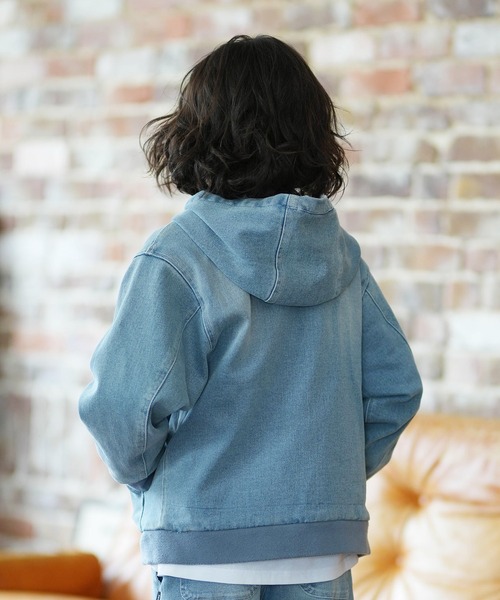 DC（ディーシー）の「DC/ディーシー 26 KD HOOD JACKET キッズ ジャケット YJK261502（その他アウター・キッズ・ライトブルー/ブラック・130cm/140cm/150cm/160cm）」の10枚目の写真