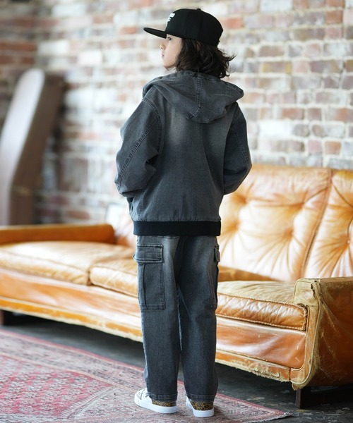 DC（ディーシー）の「DC/ディーシー 26 KD HOOD JACKET キッズ ジャケット YJK261502（その他アウター・キッズ・ライトブルー/ブラック・130cm/140cm/150cm/160cm）」の6枚目の写真