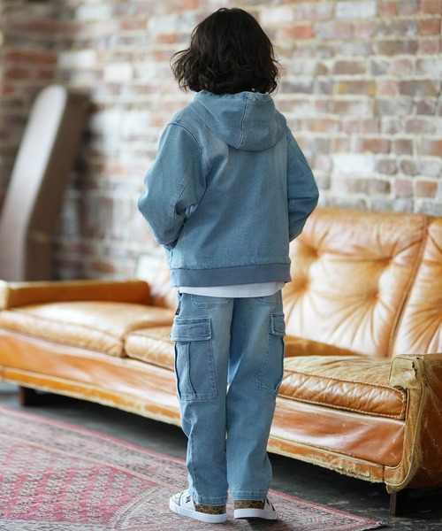 DC（ディーシー）の「DC/ディーシー 26 KD HOOD JACKET キッズ ジャケット YJK261502（その他アウター・キッズ・ライトブルー/ブラック・130cm/140cm/150cm/160cm）」の12枚目の写真