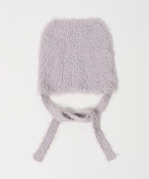 green label relaxing（グリーンレーベルリラクシング）の「ネコミミ ビーニー / ニット帽（ニットキャップ/ビーニー・キッズ・ダークグレー/ライラック/ブラック・FREE）」の3枚目の写真