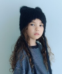 green label relaxing | ネコミミ ビーニー / ニット帽(ニットキャップ/ビーニー)