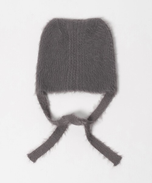green label relaxing（グリーンレーベルリラクシング）の「ネコミミ ビーニー / ニット帽（ニットキャップ/ビーニー・キッズ・ダークグレー/ライラック/ブラック・FREE）」の7枚目の写真