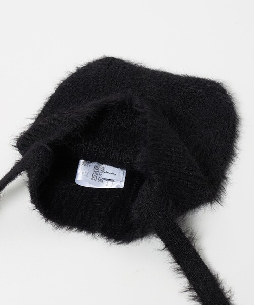 green label relaxing（グリーンレーベルリラクシング）の「ネコミミ ビーニー / ニット帽（ニットキャップ/ビーニー・キッズ・ダークグレー/ライラック/ブラック・FREE）」の10枚目の写真